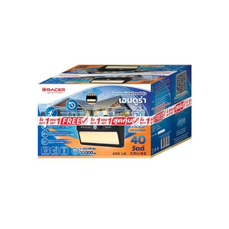 ไฟผนังภายนอก SOLAR RACER ENDURA 40 วัตต์ WARM WHITE สีดำ (1 แถม 1)_4