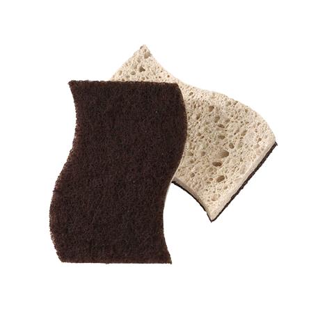 ฟองน้ำเซลลูโลสพร้อมแผ่นใยขัด SCOTCH-BRITE GREENER CLEAN สำหรับงานขัดทั่วไป (แพ็ก 2 ชิ้น)_3