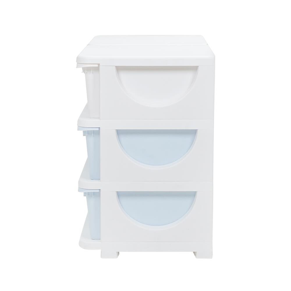 ตู้ลิ้นชัก 3 ชั้น STACKO LITTLE-P 75x37x56 ซม. สีฟ้า/ขาว