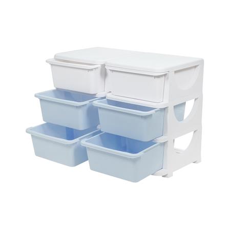 ตู้ลิ้นชัก 3 ชั้น STACKO LITTLE-P 75x37x56 ซม. สีฟ้า/ขาว_2