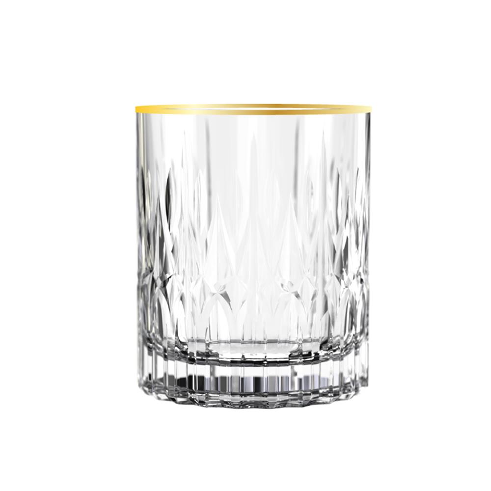ชุดแก้วไวน์ 425 มล. และแก้ววิสกี้ 350 มล. OCEAN GLASS RETIREMENT CB GOLD RIMIMG (แพ็ก 4 ชิ้น)