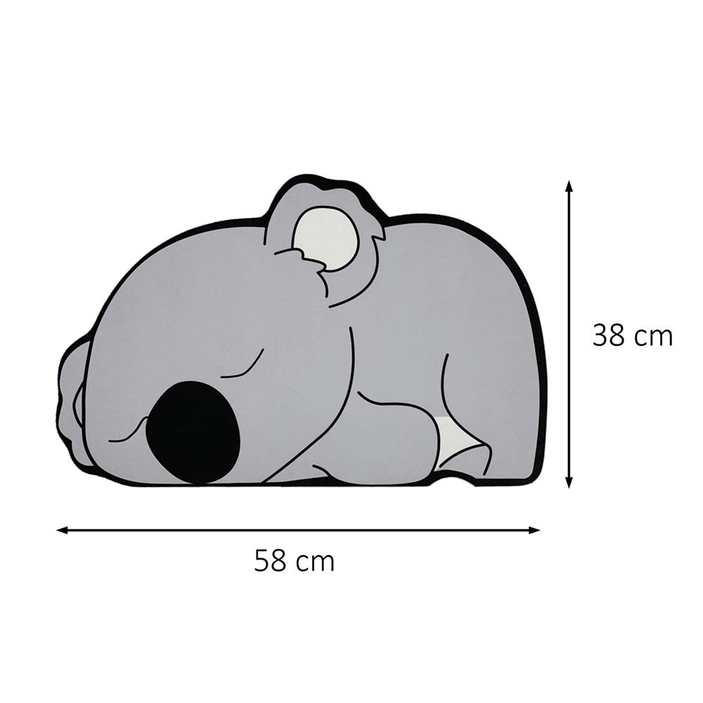 พรมพียู SNAZZ KOALA 38x58 ซม. สีเทา