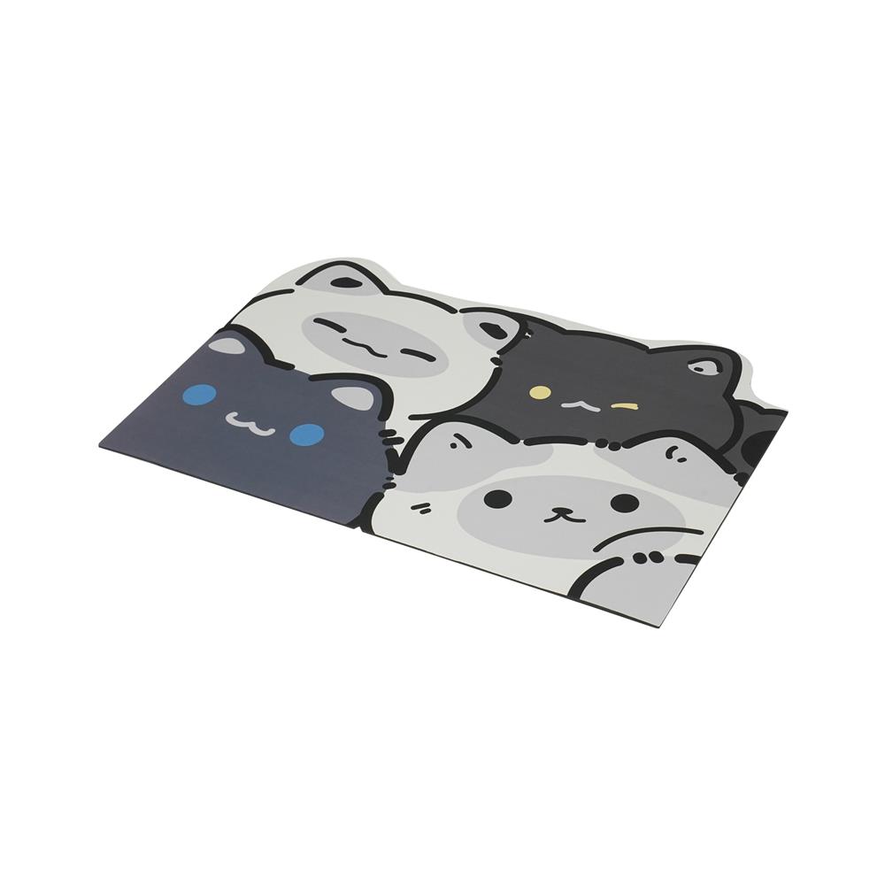 พรมพียู SNAZZ CATS 38x58 ซม. สีเทา