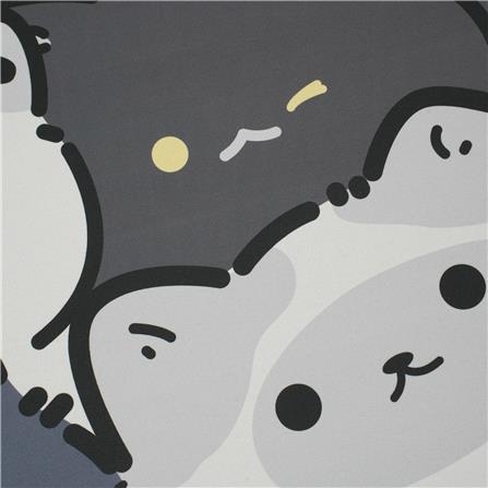 พรมพียู SNAZZ CATS 38x58 ซม. สีเทา_3