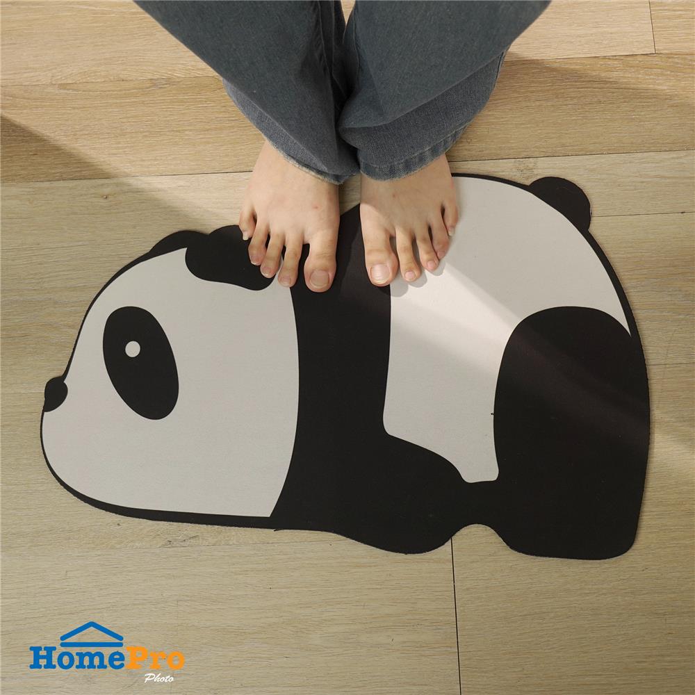 พรมพียู SNAZZ PANDA 38x58 ซม. สีดำ