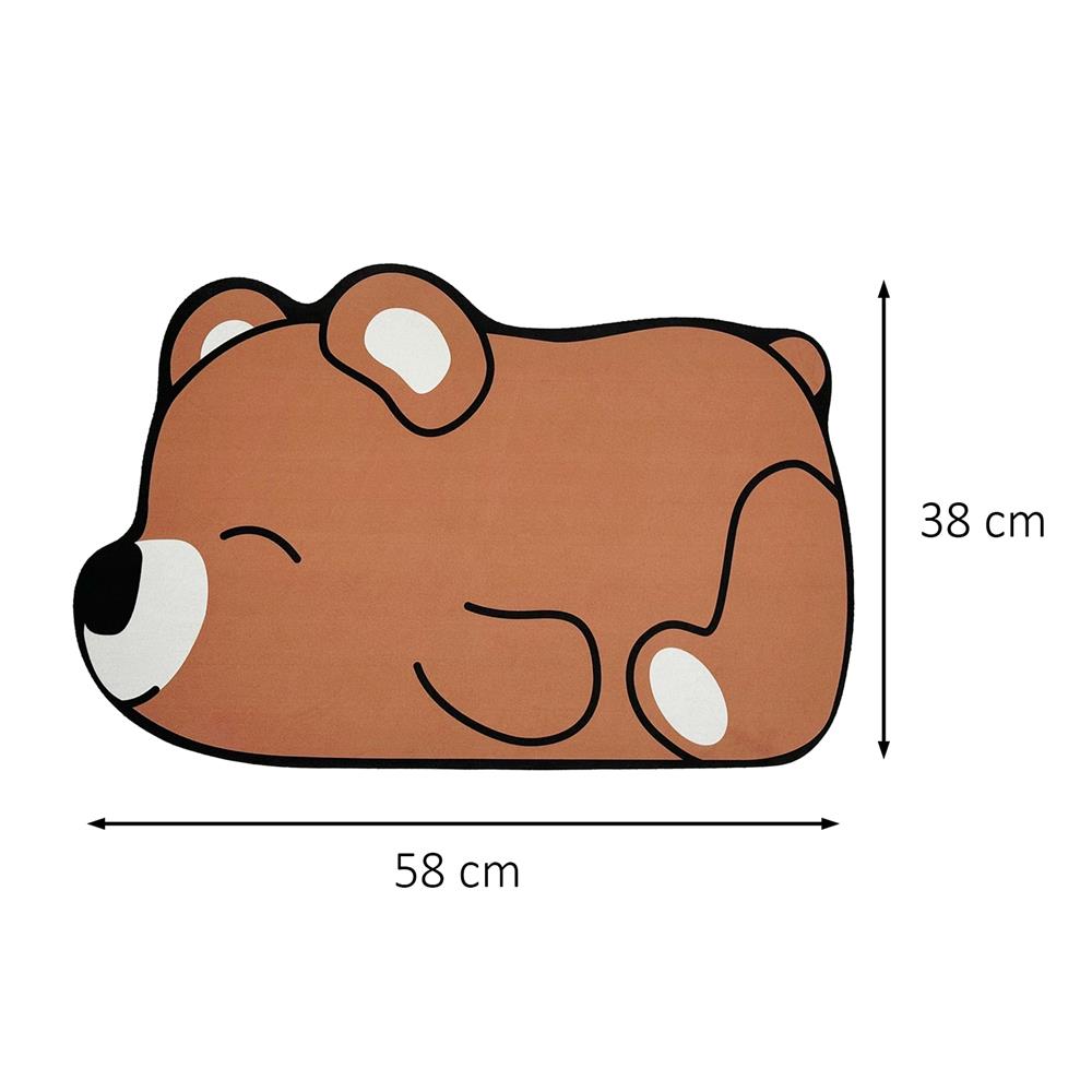 พรมพียู SNAZZ TEDDY 38x58 ซม. สีน้ำตาล