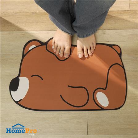 พรมพียู SNAZZ TEDDY 38x58 ซม. สีน้ำตาล_6