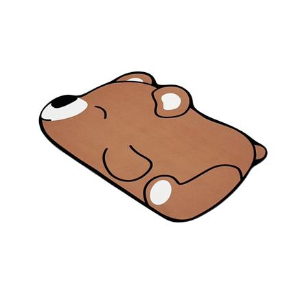 พรมพียู SNAZZ TEDDY 38x58 ซม. สีน้ำตาล_5