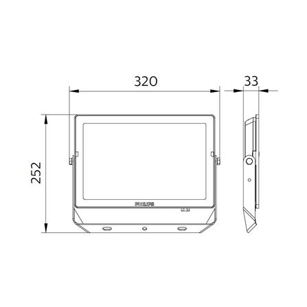 สปอตไลท์ภายนอก LED PHILIPS BVP150 100 วัตต์ DAYLIGHT_3