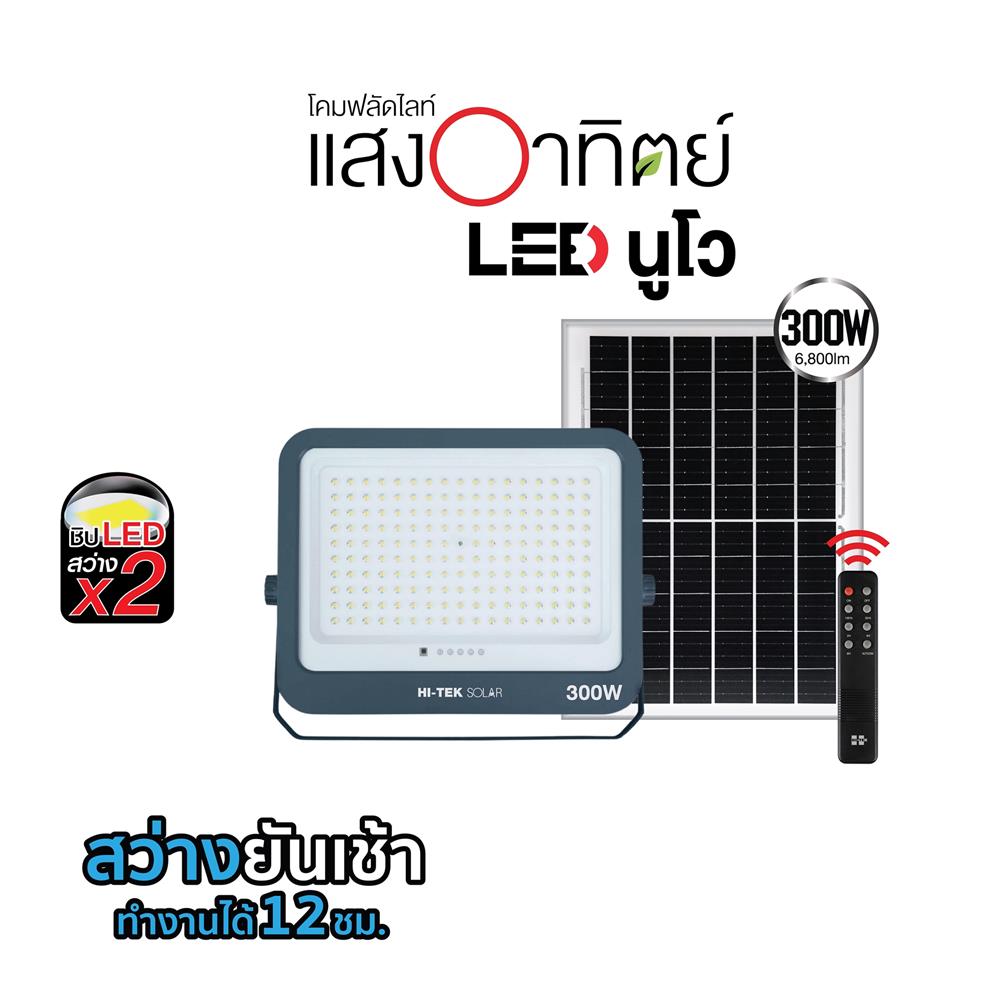 สปอตไลท์ SOLAR HI-TEK NUEVO 300 วัตต์ DAYLIGHT สีเทา
