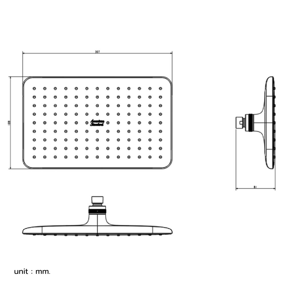 ฝักบัวก้านแข็ง AMERICAN STANDARD A-952-234-PWS