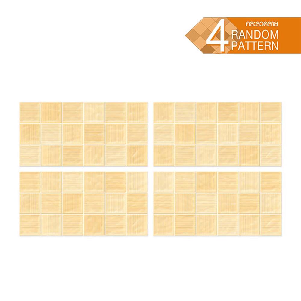กระเบื้องผนัง 30x60 ซม. TARA กริด ส้มอ่อน 0.9 ตร.ม.
