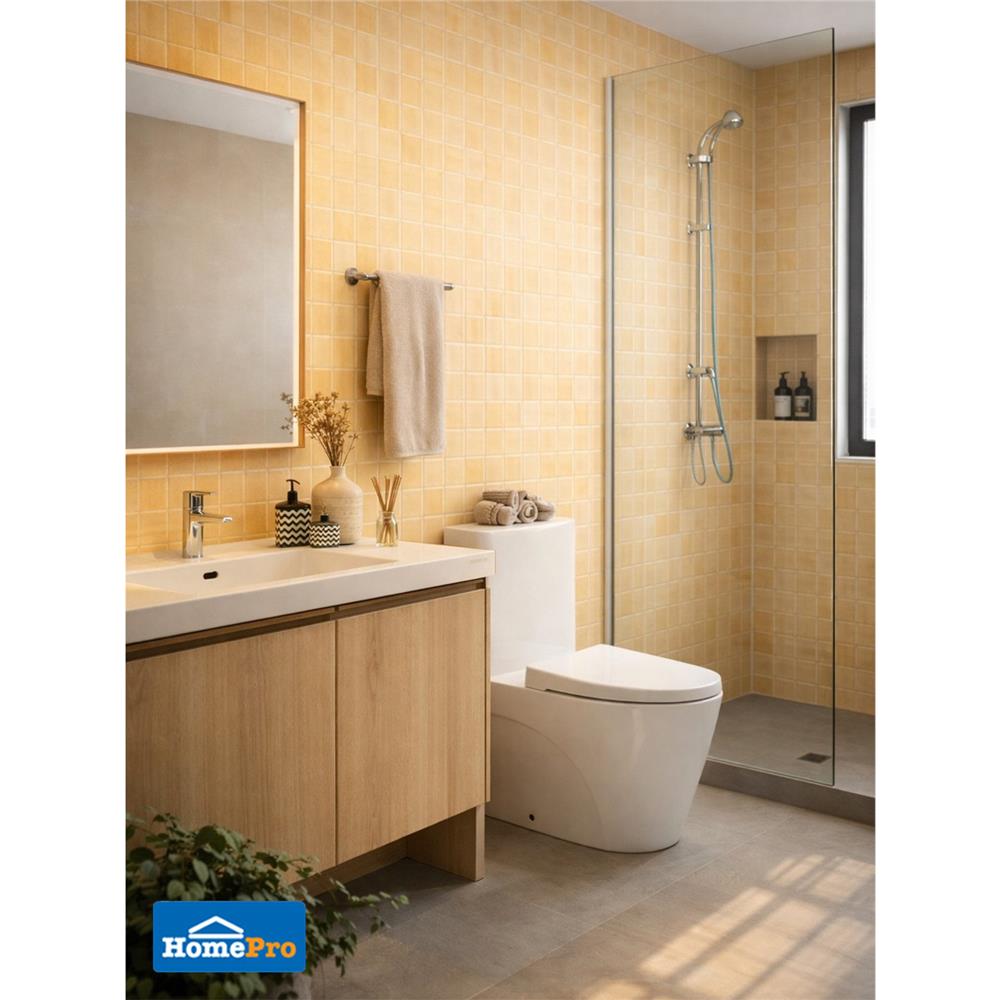 กระเบื้องผนัง 30x60 ซม. TARA กริด ส้มอ่อน 0.9 ตร.ม.