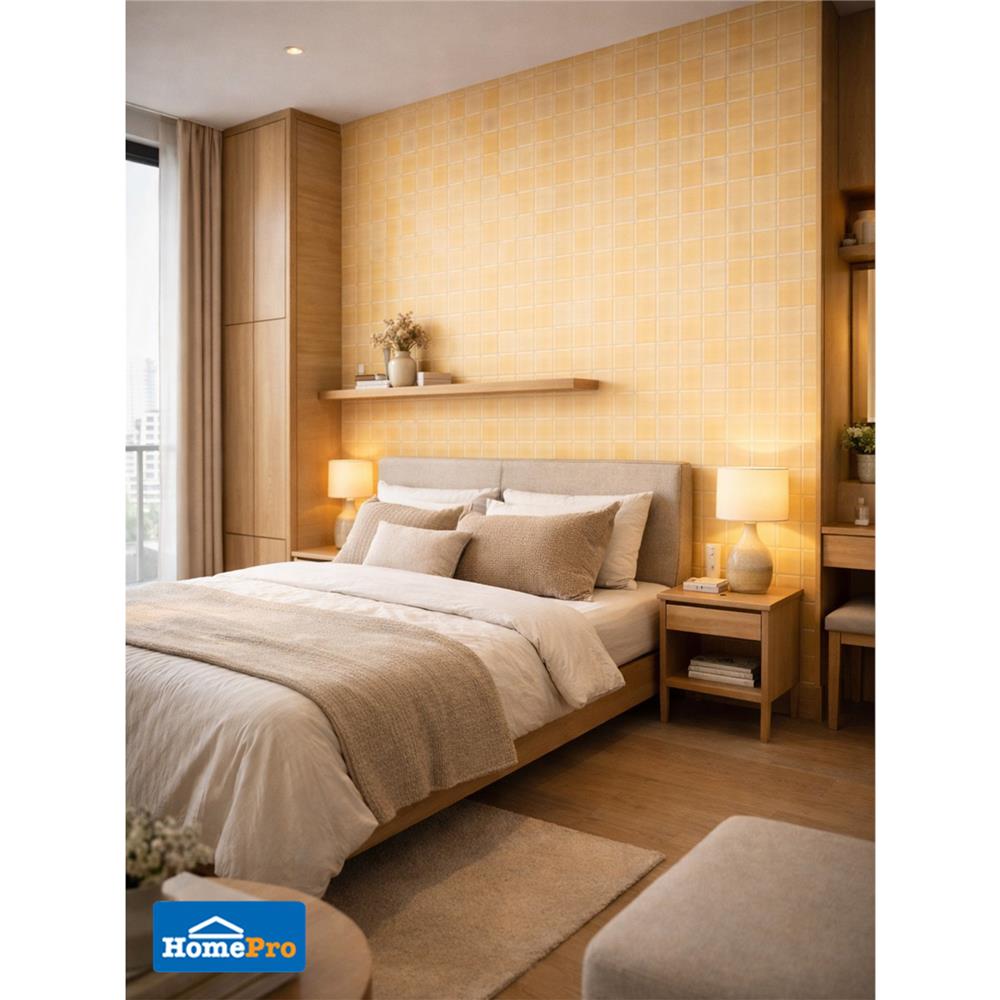 กระเบื้องผนัง 30x60 ซม. TARA กริด ส้มอ่อน 0.9 ตร.ม.