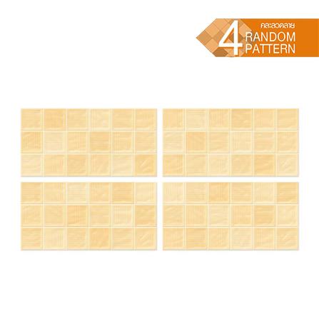 กระเบื้องผนัง 30x60 ซม. TARA กริด ส้มอ่อน 0.9 ตร.ม._1