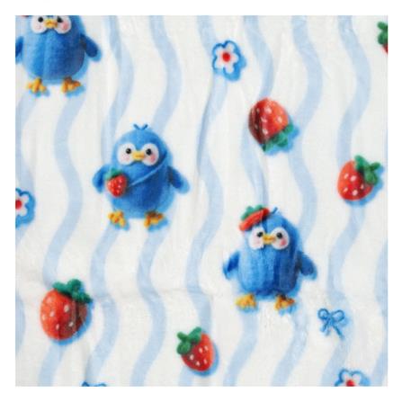 ผ้าห่ม HOME LIVING STYLE WIGGLE 50x60 นิ้ว สี WHITE-BLUE_1