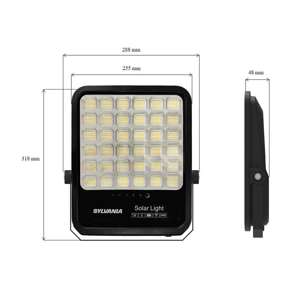 สปอตไลท์ SOLAR SYLVANIA VISION 350 วัตต์ DAYLIGHT/COOL WHITE/WARMWHITE สีดำ