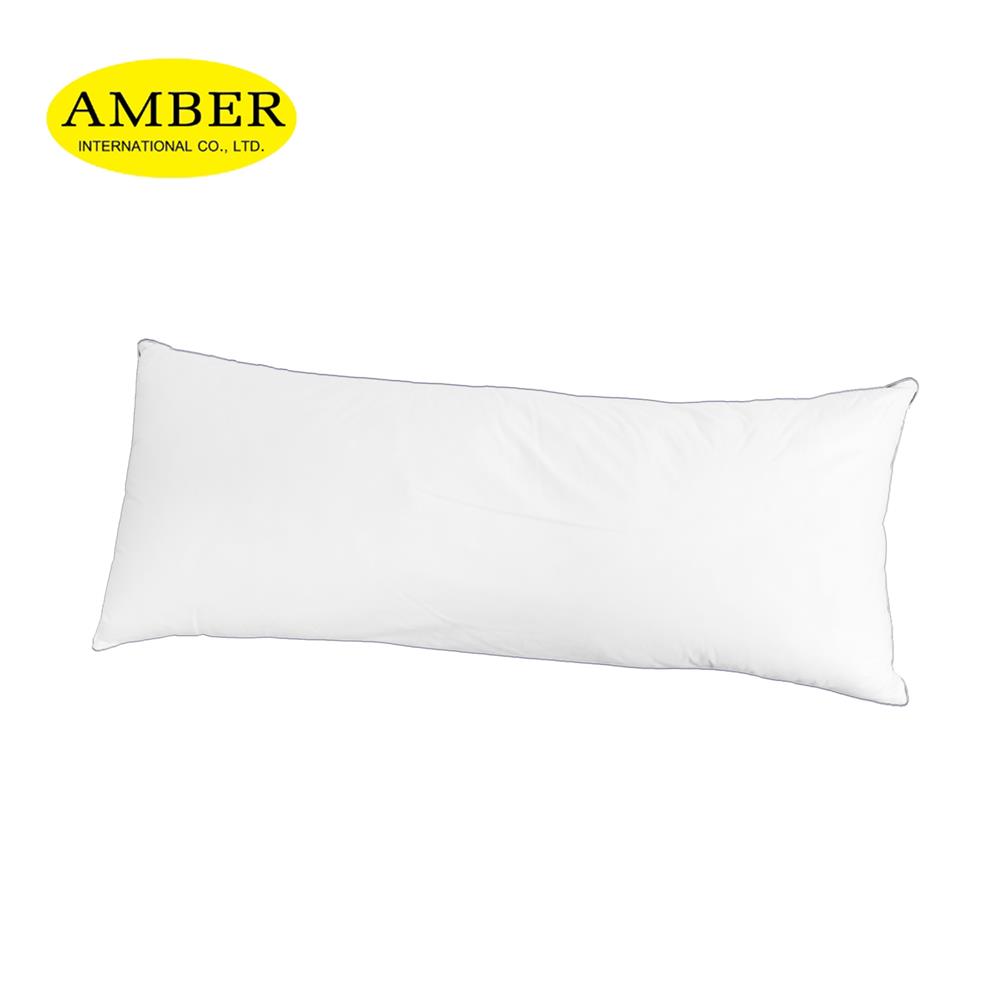 หมอน BODY ไมโครไฟเบอร์  AMBER 19x50 นิ้ว สีขาว