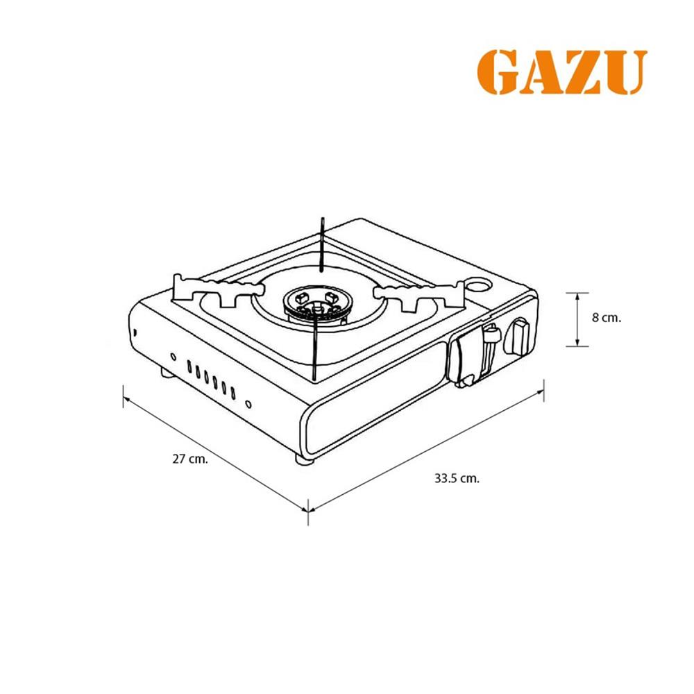 เตาแก๊สปิกนิก GAZU GZ-MS155BK-GS