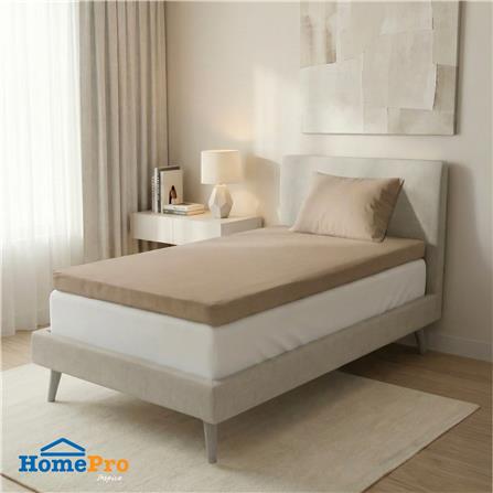 ชุดผ้าปู TOPPER 3 ฟุต (ชุด 2 ชิ้น) HOME LIVING STYLE CASA สี BEIGE_0