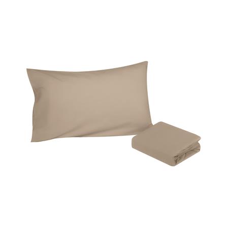 ชุดผ้าปู TOPPER 3 ฟุต (ชุด 2 ชิ้น) HOME LIVING STYLE CASA สี BEIGE_1
