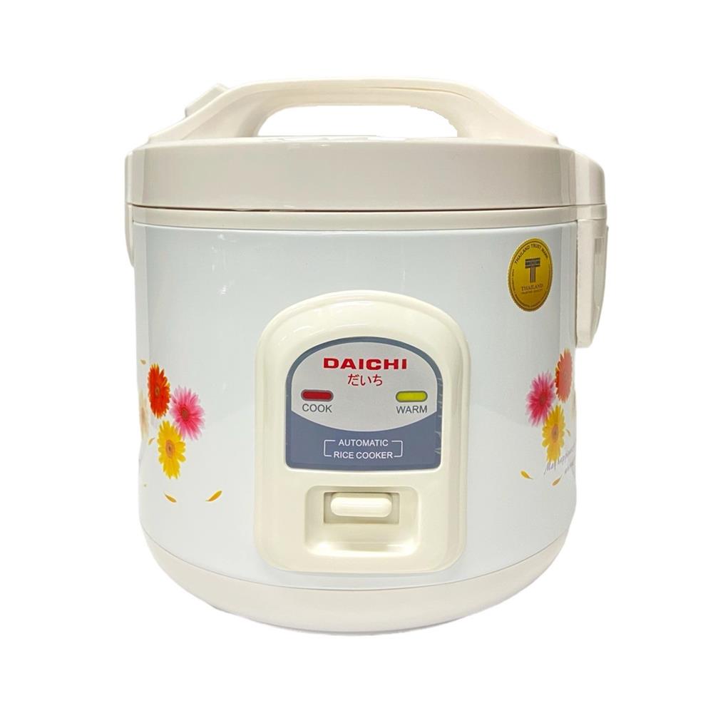 หม้อหุงข้าวอุ่นทิพย์ DAICHI MRC-112/FW ลายดอกไม้ สีขาว
