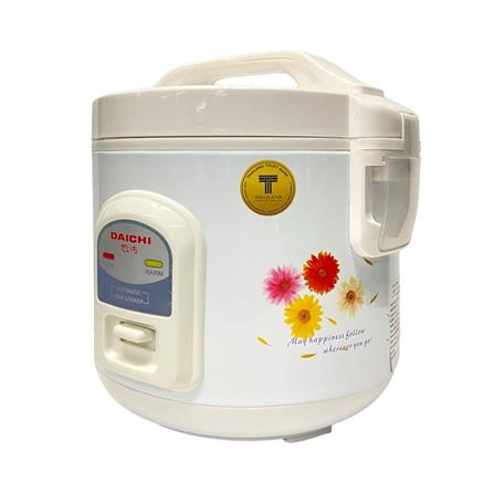 หม้อหุงข้าวอุ่นทิพย์ DAICHI MRC-112/FW ลายดอกไม้ สีขาว_1