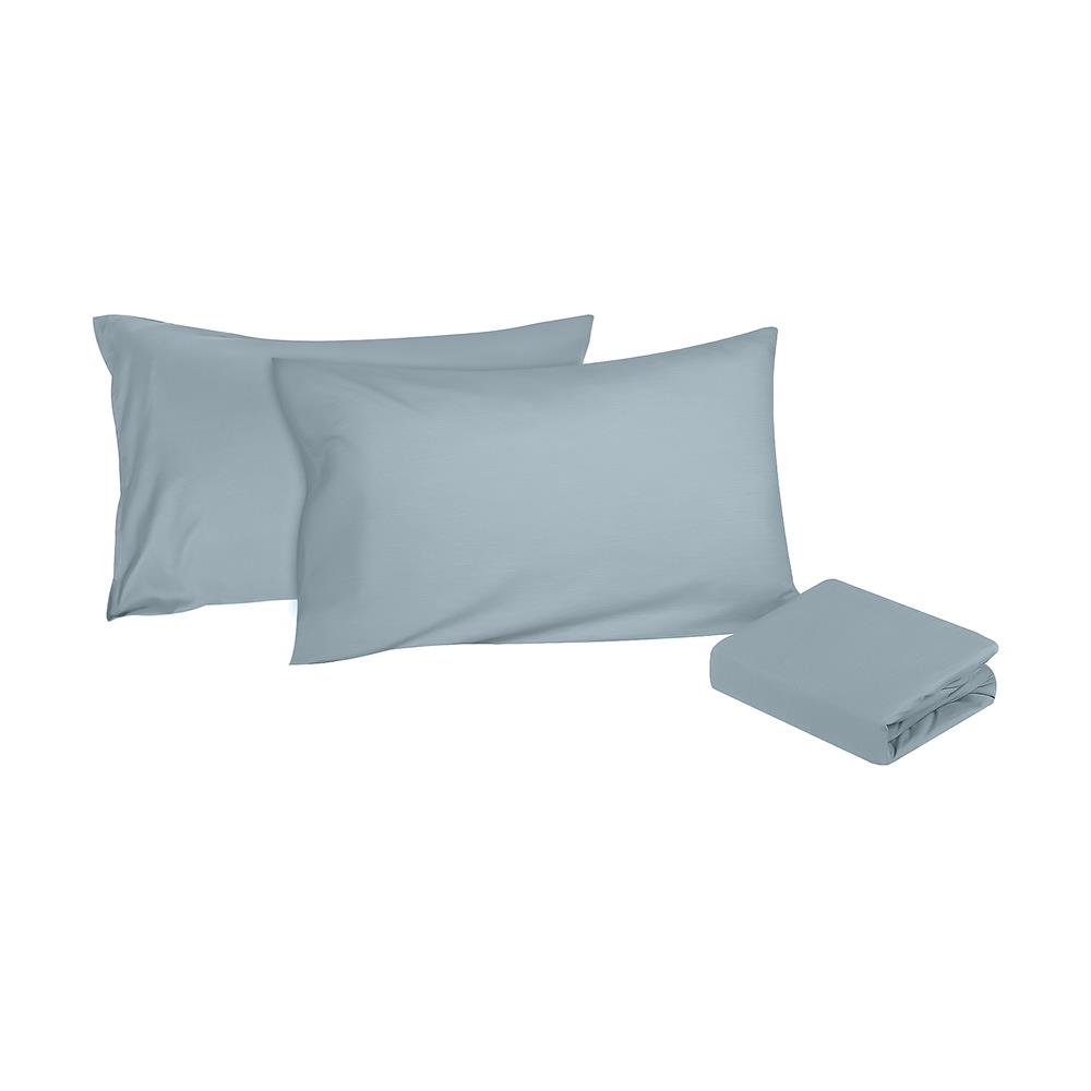 ชุดผ้าปู TOPPER 5 ฟุต (ชุด 3 ชิ้น) HOME LIVING STYLE CASA สี BLUE