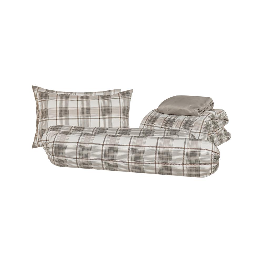 ชุดผ้าปูที่นอน 6 ฟุต (ชุด 6 ชิ้น) HOME LIVING STYLE GLEN สี GREY