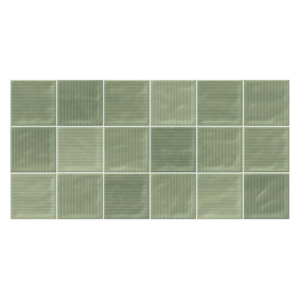 กระเบื้องผนัง 30x60 ซม. TARA กริด เขียวอ่อน 0.9 ตร.ม.