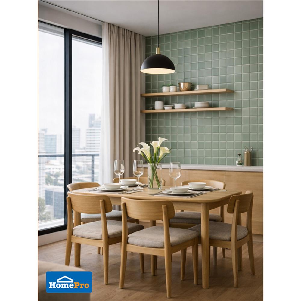 กระเบื้องผนัง 30x60 ซม. TARA กริด เขียวอ่อน 0.9 ตร.ม.