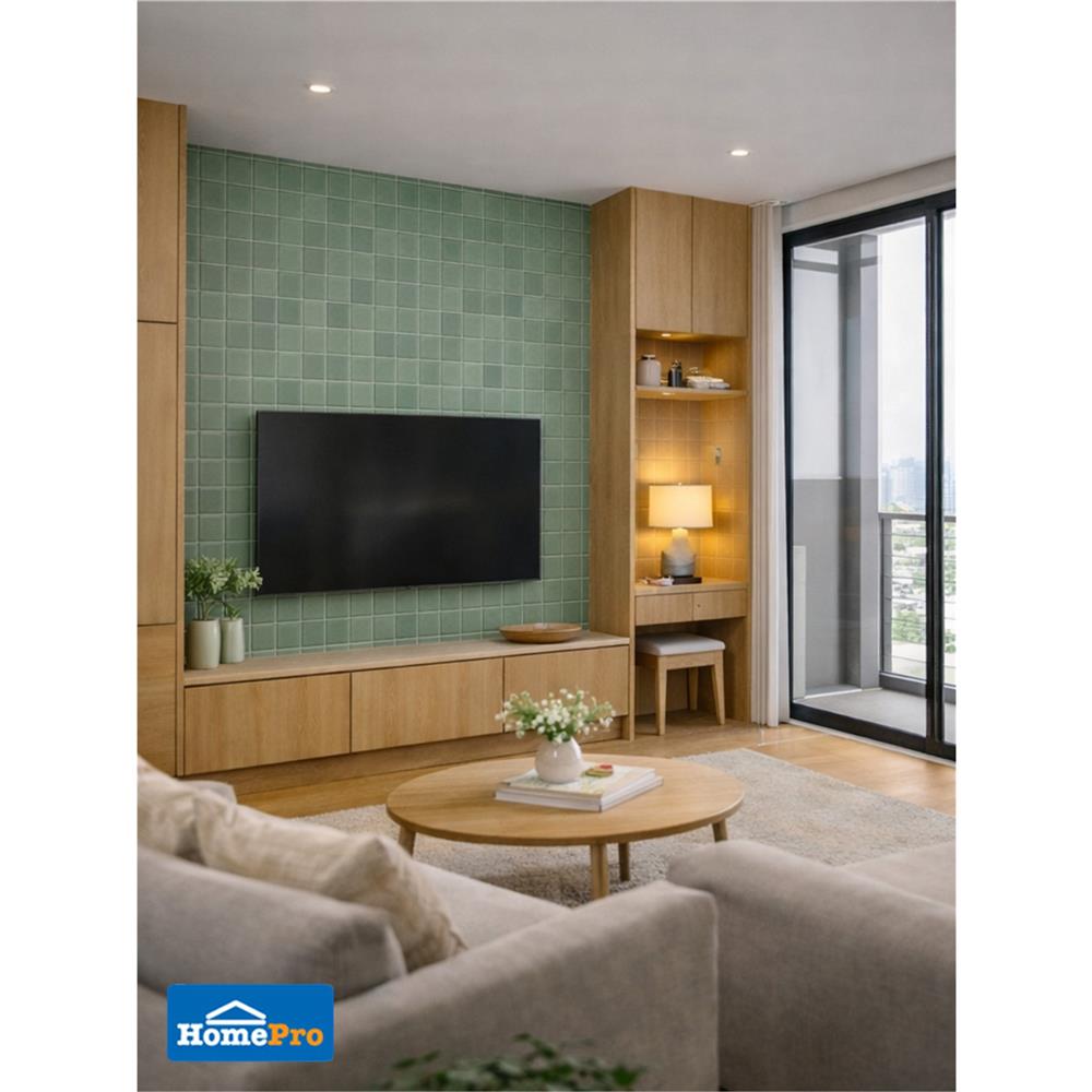 กระเบื้องผนัง 30x60 ซม. TARA กริด เขียวอ่อน 0.9 ตร.ม.