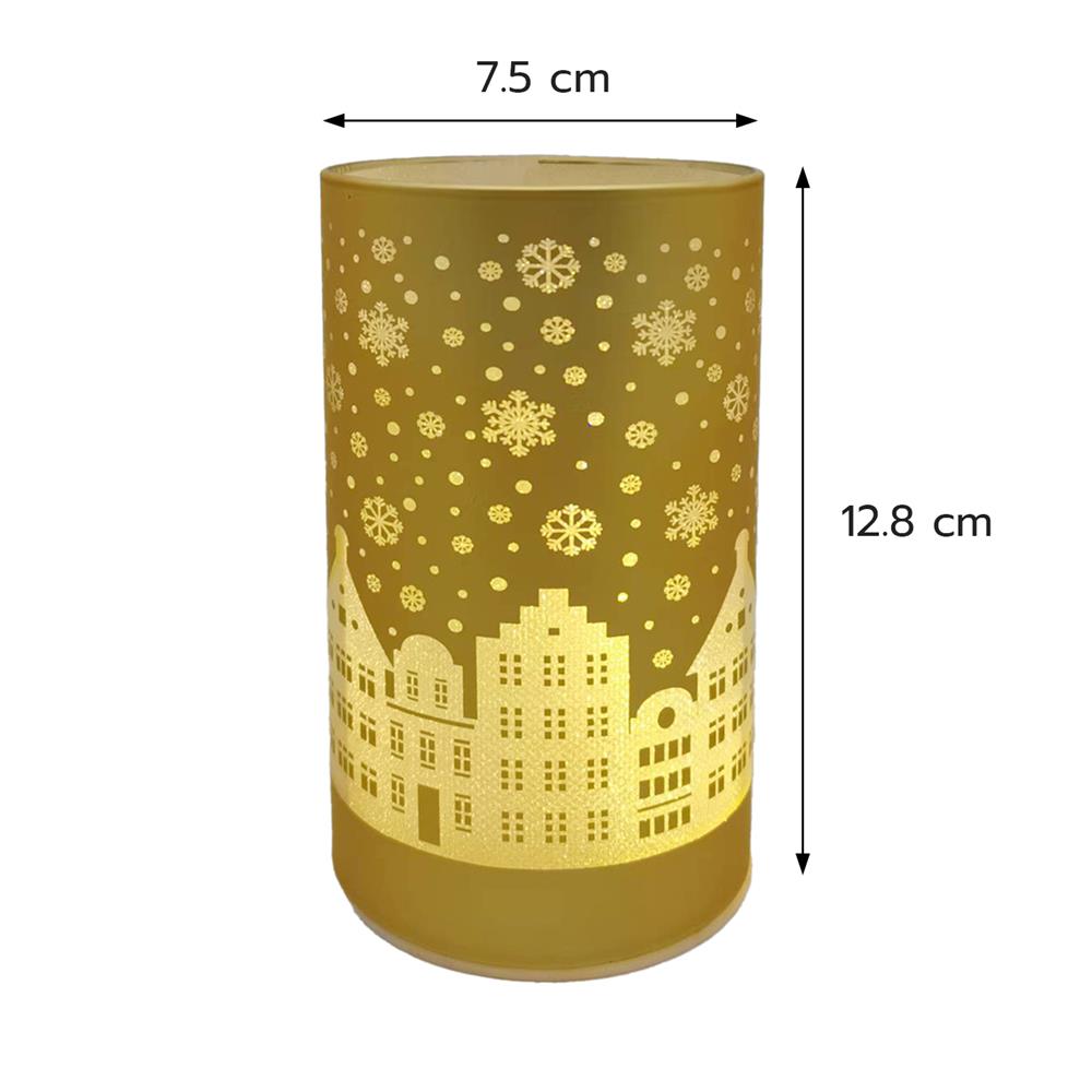 กล่องไฟตกแต่ง SNAZZ กระบอกแก้ว สีทอง