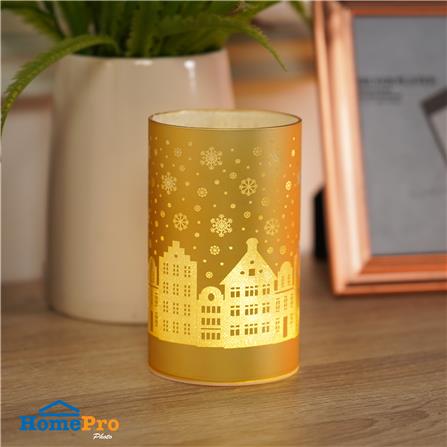 กล่องไฟตกแต่ง SNAZZ กระบอกแก้ว สีทอง_5