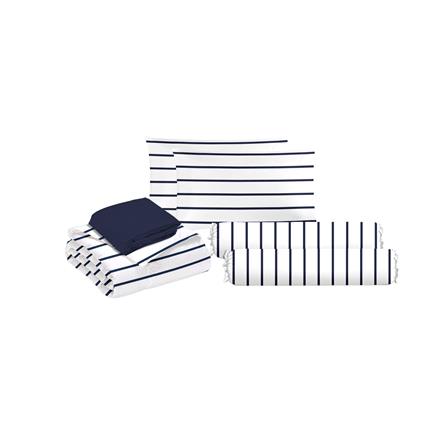 ชุดผ้าปูที่นอน 6 ฟุต (ชุด 6 ชิ้น) HOME LIVING STYLE SAILOR สี NAVY_1