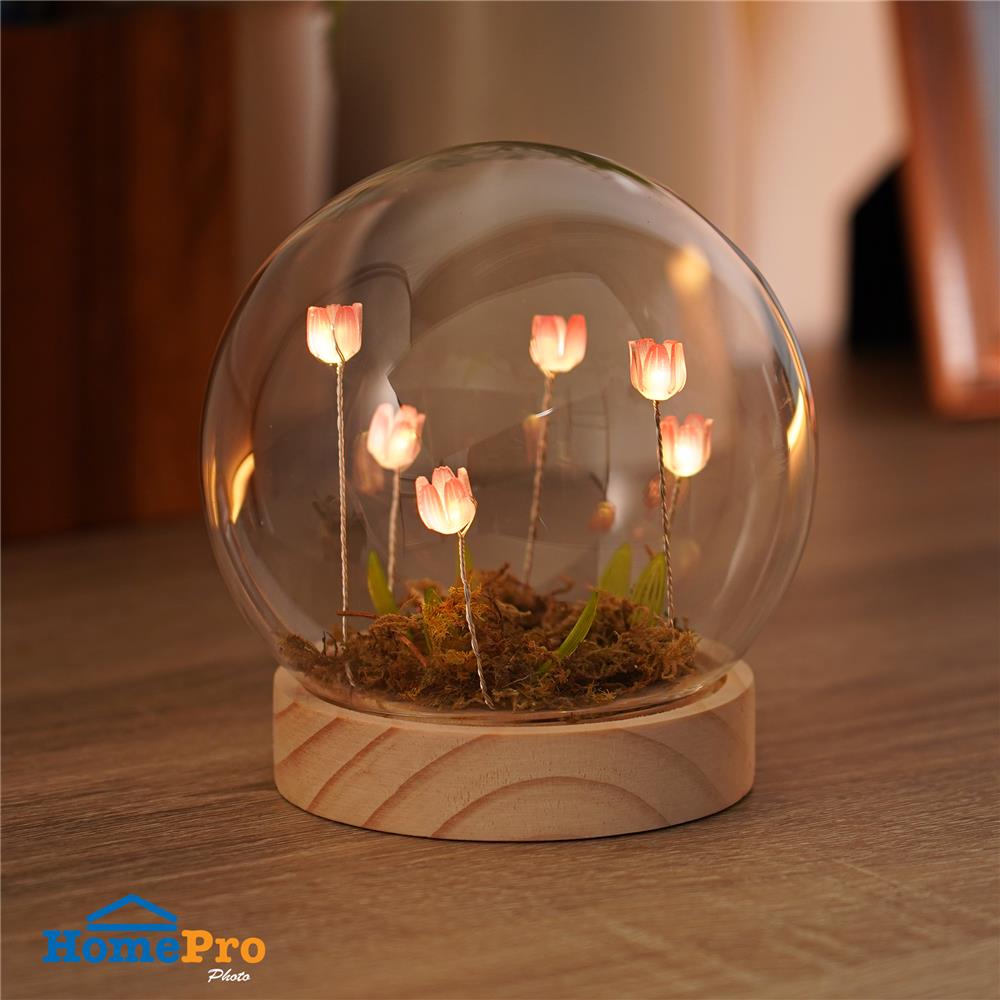 กล่องไฟตกแต่ง SNAZZ บอลแก้ว TULIP LAVENDER