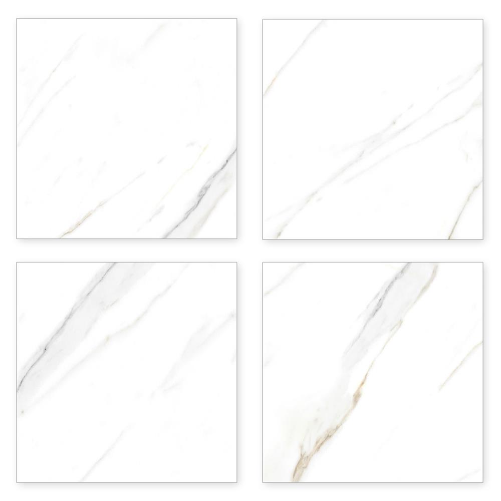 กระเบื้องพื้น 40x40 ซม. TARA เจนน่ามาร์เบิ้ล ขาว 0.96 ตร.ม.