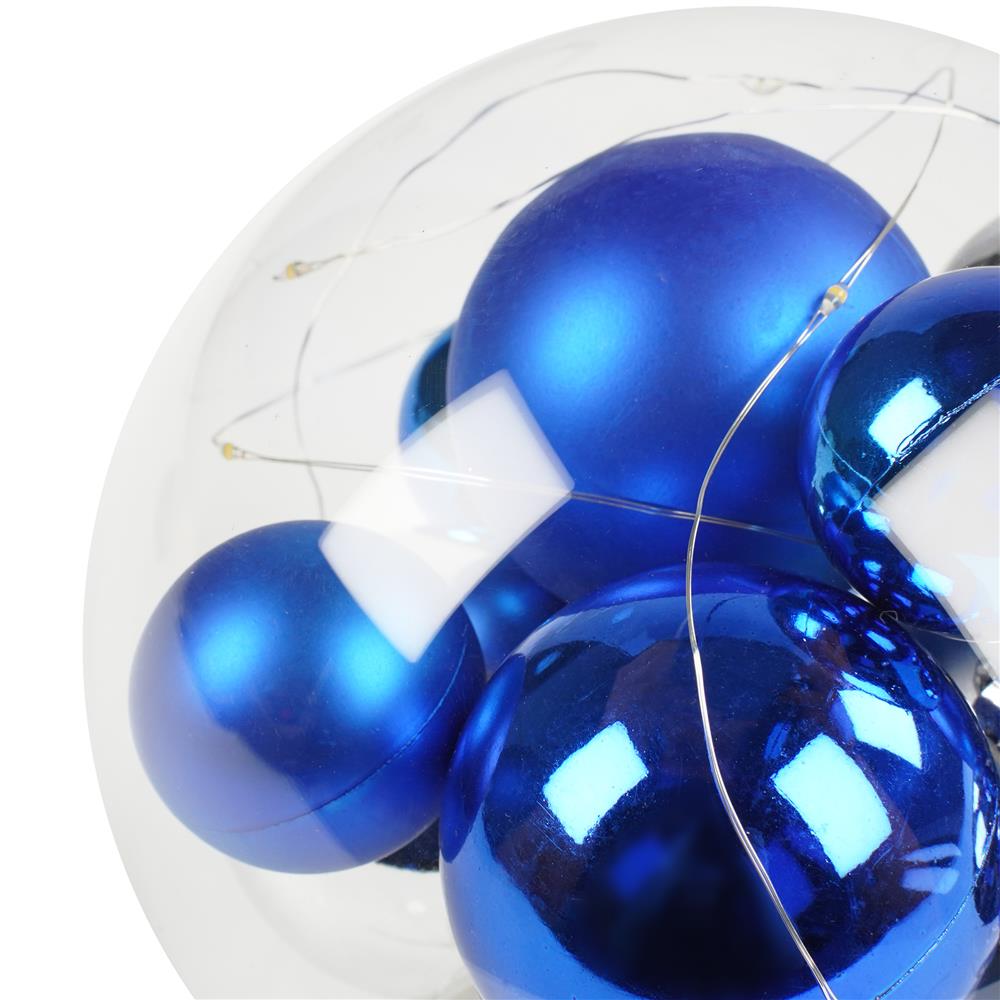 กล่องไฟตกแต่ง SNAZZ  โหลแก้ว-บอล สีน้ำเงิน-เงิน