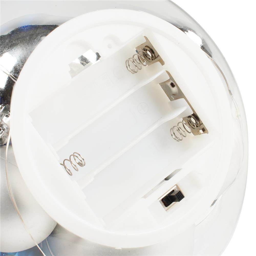 กล่องไฟตกแต่ง SNAZZ  โหลแก้ว-บอล สีน้ำเงิน-เงิน