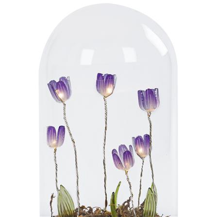 กล่องไฟตกแต่ง SNAZZ โดมแก้ว TULIP LAVENDER_2