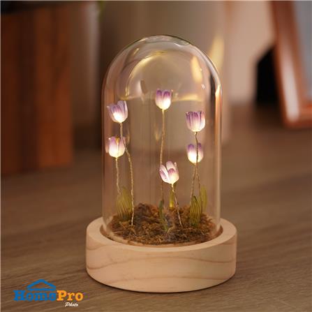 กล่องไฟตกแต่ง SNAZZ โดมแก้ว TULIP LAVENDER_3