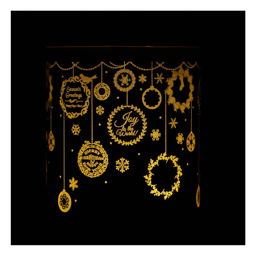 กล่องไฟตกแต่ง SNAZZ กระบอกแก้ว สีขาว