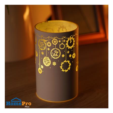 กล่องไฟตกแต่ง SNAZZ กระบอกแก้ว สีขาว_3