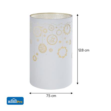 กล่องไฟตกแต่ง SNAZZ กระบอกแก้ว สีขาว_4