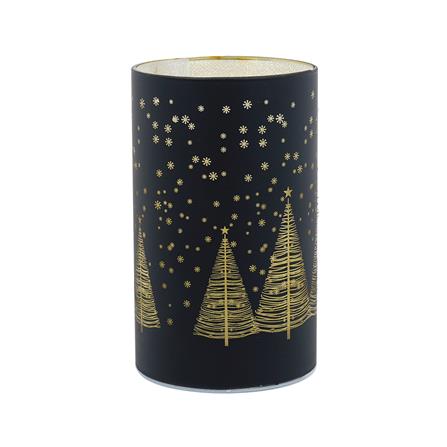 กล่องไฟตกแต่ง SNAZZ กระบอกแก้ว สีดำ_1