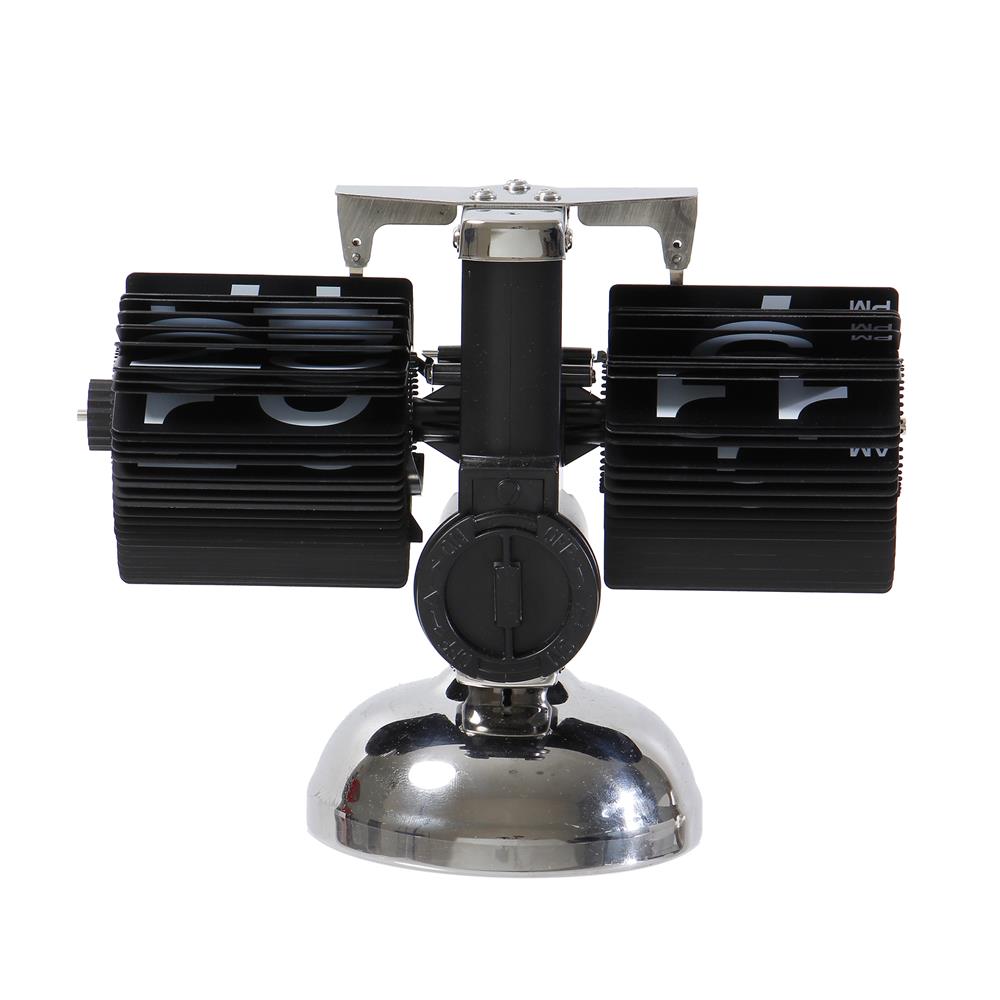 นาฬิกาตั้งโต๊ะเหล็ก SNAZZ MC1 8.6x6.4 นิ้ว สีเงิน