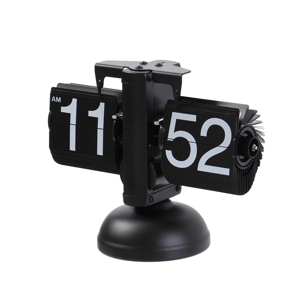 นาฬิกาตั้งโต๊ะเหล็ก SNAZZ MC1 8.6x6.4 นิ้ว สีดำ