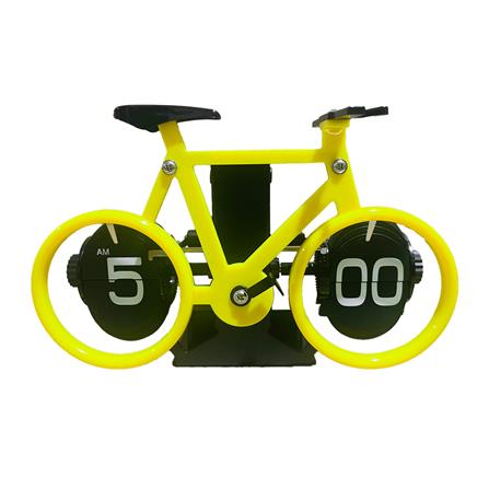 นาฬิกาตั้งโต๊ะ SNAZZ MC3 BICYCLE 8.2x4.9 นิ้ว สีเหลือง_0