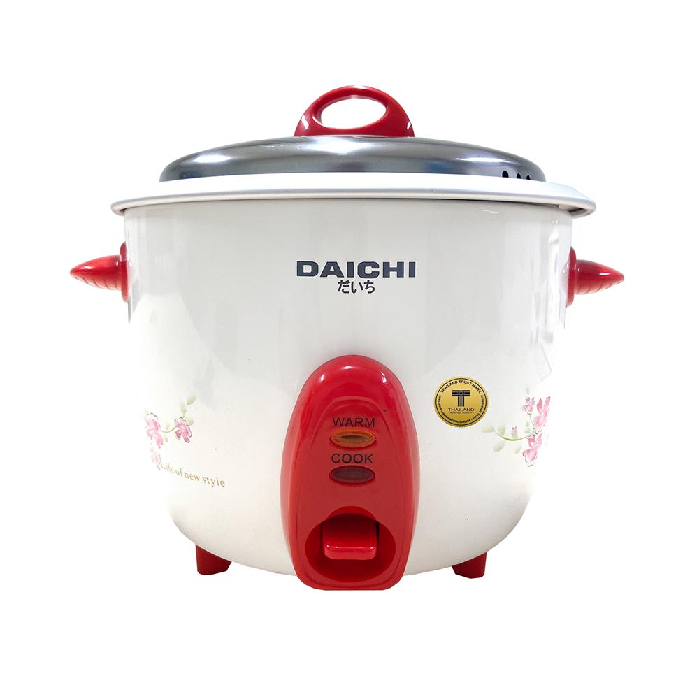 หม้อหุงข้าวธรรมดา DAICHI RC-106 1 ลิตร สีแดง