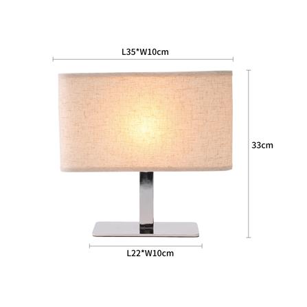 ไฟตั้งโต๊ะ CARINI MT24322WH สีขาว/เงิน_5